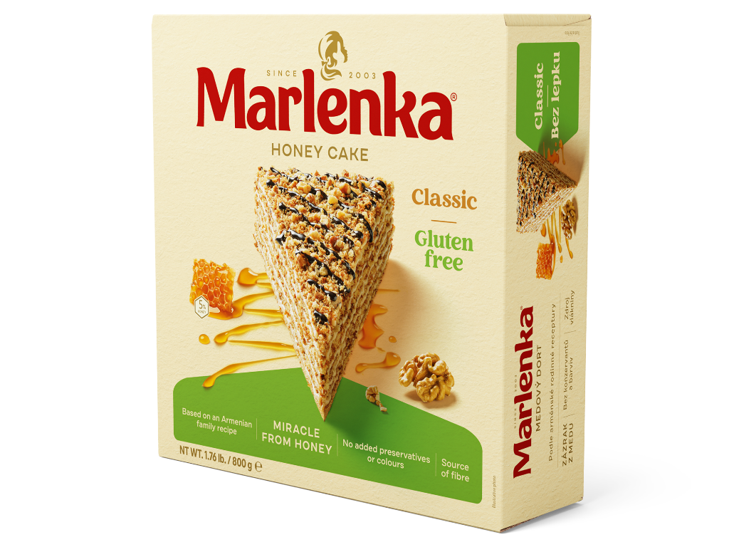 Torta al Miele con Noci - Senza Glutine - Marlenka