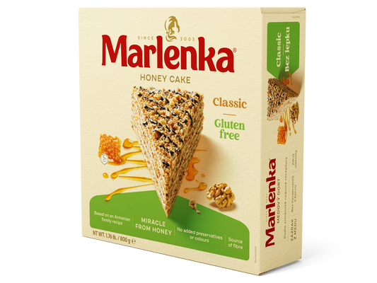 Torta al Miele con Noci - Senza Glutine - Marlenka