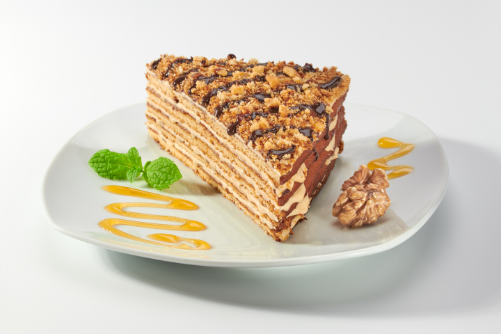 Torta al Miele con Noci - Marlenka