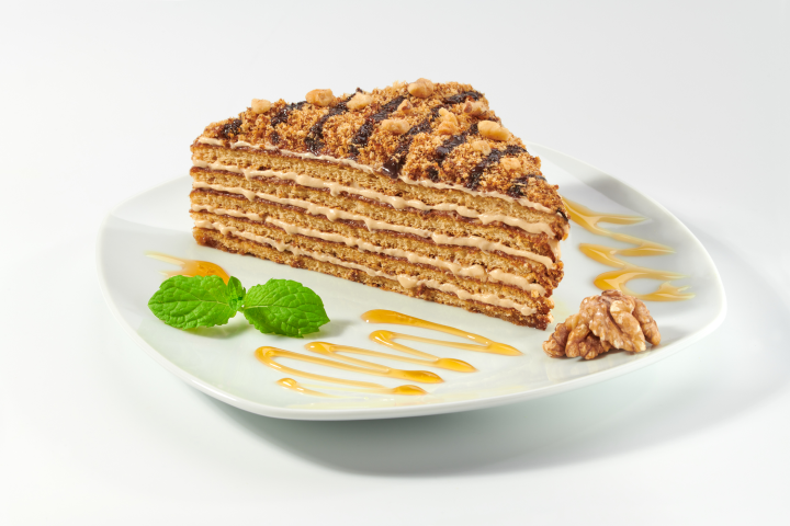 Torta al Miele con Noci - Marlenka