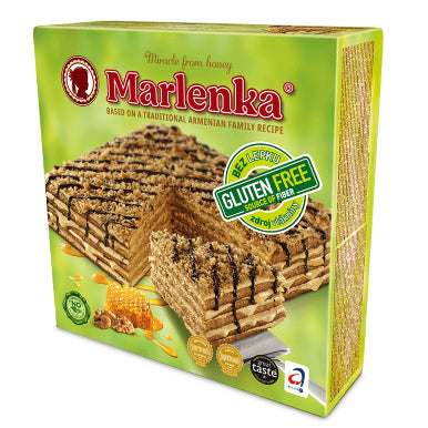 Torta al Miele con Noci - Senza Glutine - Marlenka